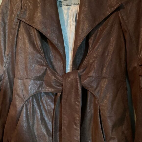 Zara basic tie front jacket/ blazer. Size xs - Picture 5 of 11